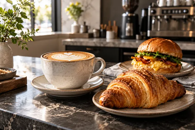 Illustrative Morning Brew Café scene